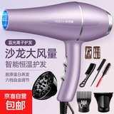 发廊大风吹风机家用大功率速干蓝光负离子电吹风机冷热风护发静音 【护发强风】优雅紫 送6+美甲包