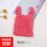 伸缩魔术袋便携购物袋超大号泡泡包大容量褶皱包高颜值环 褶皱魔术袋-西瓜红-一个装