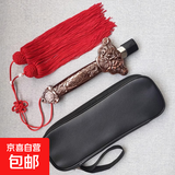 太极剑伸缩剑晨练表演健身男女收缩武术折叠剑道具儿童硬舞剑宝剑 古铜【赠冰丝大穗+皮包】