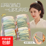 儿童高弹力发绳女童可爱扎头发马尾皮筋发圈丸子头不伤发头绳头饰 10根绿色