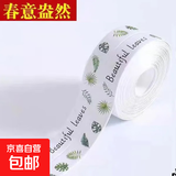 厨房防霉胶带马桶贴防水胶带水槽缝美缝贴浴室墙角线贴密封条胶条 丨-春意盎然-丨防水胶 店长推荐【9.6M】