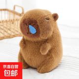 背包款汉堡包背包卡皮巴拉公仔水豚鼠玩偶土拨鼠生日礼物儿童玩具 鼻涕款 高约22厘米【精品8寸玩偶】
