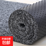 大门口进门地垫家用入户门脚垫钉底加厚商用可裁剪防滑丝圈门垫子 加厚钉底丝圈地垫【黑灰色】 60*100cm
