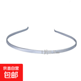 金属包布纯色发箍饰配件蝴蝶结手工发饰制作配件5mm头箍发卡头饰 灰色1个