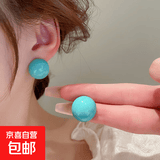 银针超仙花朵流苏耳钉小清新甜美ins耳环时尚个性高级感耳饰批发 9#银针-常规-薄荷绿