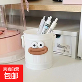 【好物大合集】开学必备加厚小熊帆布包便当包 【收纳桶+嘴巴贴片】1个白色