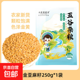 黄金亚麻籽仁 内蒙农家生亚麻籽仁打豆浆五谷胡麻子 优质黄金亚麻籽250g