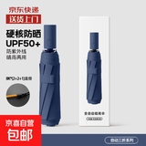 108骨雨伞自动男女折叠加大太阳伞晴雨两用伞防晒防紫外线遮阳伞 全自动【40根双龙骨晴雨伞】藏青