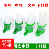 宠物鸟类专用饮水器 喂水器自动喝水神器下料器鸡鸟喂食器盒 鸟用饮水器-中号-1个