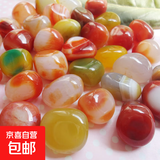 南京雨花石原石天然清仓鹅卵石石头花盆鱼缸装饰彩石头彩色小石子 1-2厘米（1斤60到80颗）