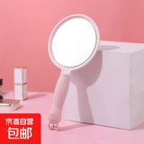 高清手柄化妆镜欧式手持美容院美容镜子卡通便携梳妆镜学生公主镜 手持化妆镜（粉色）一个装