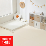 宝宝爬行垫拼接双面加厚家用泡沫地垫儿童xpe爬爬垫防摔卧室地毯 【加厚防摔】贝壳白 【12片装】60*60*2.0cm