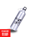 自行车水壶山地车铝合金水壶公路车水壶骑行水杯户外运动水壶 银色