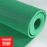 防滑地垫厨房厕所疏水脚垫子洗手间户外商用塑料pvc镂空防水门垫 绿色 3.5mm厚60*90cm