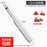 去枣核神器红枣去核工具多功能不锈钢挖山楂籽家用大枣奶枣去核器 水果去核器-去核器1.0cm 无规格