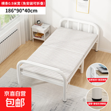 折叠床单人床午休床家用木板床办公室午睡床双人简易床便携隐形床 【加厚加固】90宽银灰