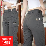 冰丝裤子男款直筒宽松松紧腰长裤夏季薄款大码休闲裤男耐磨工作裤 灰色 【高质量】 33 建议135-145斤