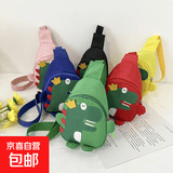 可爱小恐龙胸包厂家批发网红款儿童迷你单肩斜挎包卡通零钱配饰包 绿色