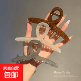 网红鲨鱼夹盘发神器气质发卡成人盘发夹旅行抓夹 果冻鲨鱼夹3个装【随机色】