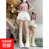 设计感荷叶边黑色蛋糕裙女装夏季芭蕾风短裙高腰半身裙白色蓬蓬裙 白色 S