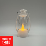 【露营灯】创意复古手提小夜灯网红迷你氛围小马灯桌面摆拍油灯 复古手提小夜灯【白色1个】