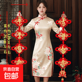 中国结福字挂件客厅玄关对联电视背景装饰墙春节过年乔迁入户送礼 新款彩金对联【吉祥如意【双鱼】