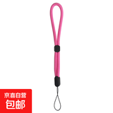 手机挂绳短款手腕绳男女个性创意挂脖绳长款挂件U盘挂绳简约手机链钥匙挂件 麻花短款-纯色桃粉色