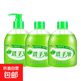 芦荟抑菌洗手液清香型杀菌消毒保湿儿童按压瓶家用家庭装 3瓶洗手抑菌液(500g)（带1泵头）