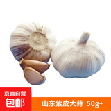 山东大蒜 干蒜头紫白皮 新鲜正宗紫皮蒜多瓣大蒜蔬菜特价蒜头 【尝鲜装】50g 源头直采包邮