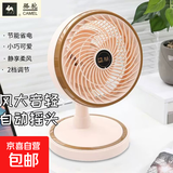 骆驼电风扇家用桌面风扇台扇大风力循环扇制冷学生宿舍卧室客厅办公室风扇学生办公室台扇 升级款循环扇-米色【摇头/2档大风力】 标配【1.3米电源线】