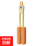 康米新品创意大眼萌杯刷多功能三合一洗杯子神器家用保温杯清洁刷子 黄色