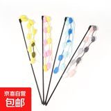 宠物自嗨解闷神器猫咪逗猫棒猫猫玩具耐咬绒球流苏仙女棒小猫咪用 颜色随机【2根】