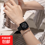 【情侣同款】手表女高级感冷淡风小众休闲时尚复古简约情侣闺蜜表 黑色表带