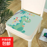 儿童增高垫餐椅加厚加高坐垫子四季透气小学生吃饭学习宝宝座椅垫 绿恐龙【四季款厚度 10cm】 39×39cm