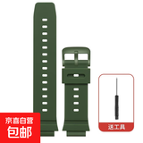 适用华为儿童手表4X/新耀版/5pro/4pro硅胶表带3/3S/3pro超能版荣耀小K2腕带3X/5X/Pro替换带 原野绿【华为儿童5/4pro】