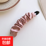 韩式高档气质布艺香蕉夹竖夹马尾发夹扭夹横夹高马尾固定神器 韩粉