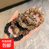 韩国水钻大肠圈女高弹力发圈风高级感水钻法式大肠圈皮筋发饰TS57 水钻大肠发圈5个