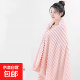 【毛浴巾三件套】家用比纯棉全棉吸水男款女毛巾浴巾方巾洗澡成人 樱花粉【浴巾+毛巾+方巾】