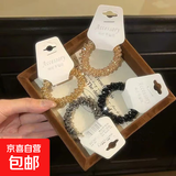 韩国水钻轻奢头绳碎碎冰高级感发圈名媛发绳手链两用 水晶碎冰冰头绳-四色各一个