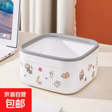 京东物流 桌面垃圾桶可爱小纸篓客厅吐骨盒床头办公室创意零食果 1个装