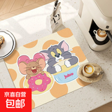奶油风可爱餐垫厨房沥水垫洗手台面吸水垫家用防滑隔热吸水餐垫 猫鼠甜点 30*40*【常规推荐款】