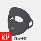 新款全脸防晒面罩夏季防太阳光高颜值脸基尼冰丝骑行防尘口罩 全脸防晒面罩【深灰】