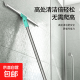 魔术拖把家用地刮浴室卫生间扫水干湿两用扫把硅胶扫帚扫头发 升级52厘米刮头1硅胶条+不锈钢杆