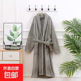 【质感超好】浴袍女家用速干浴巾睡袍可穿可裹吸水浴裙浴衣长袖 灰色 均码
