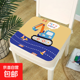 儿童增高垫餐椅加厚加高坐垫子四季透气小学生吃饭学习宝宝座椅垫 挖掘机【四季款 厚度10cm】 39×39cm