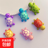 迷你小乌龟玩具对对碰迷你摆件模型玩偶配件发光小玩具 乌龟【2个】