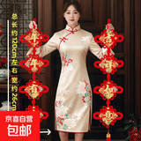 中国结福字挂件客厅玄关对联电视背景装饰墙春节过年乔迁入户送礼 新款彩金对联【年年有馀【金穗】