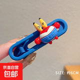 【多巴胺发饰】彩色多巴胺海绵宝宝发夹侧边夹派大星夹子头饰 蟹老板鸭嘴夹