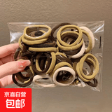 ins风宠物可用百搭皮筋弹力发圈扎辫子头饰发绳发带头绳高弹力 50根装