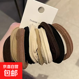 【百万销量】加粗高弹力基础发圈韩版简约扎头发毛巾头绳 直条毛巾圈颜色随机-30根